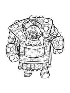 Viking from How To Train Your Dragon coloring page