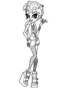 Cool Howleen Wolf coloring page