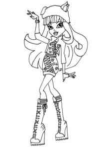 Amazing Howleen Wolf coloring page