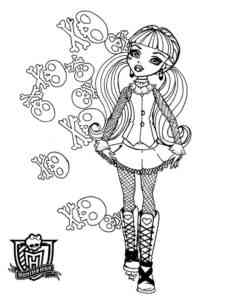 Simple Howleen Wolf coloring page