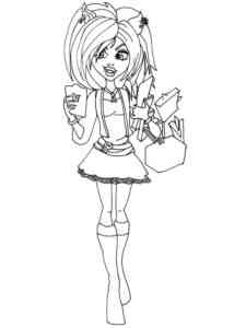 Fashionable Howleen Wolf coloring page