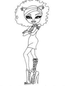 Beautiful Howleen Wolf coloring page