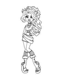 Awesome Howleen Wolf coloring page