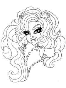 Howleen Wolf portrait coloring page