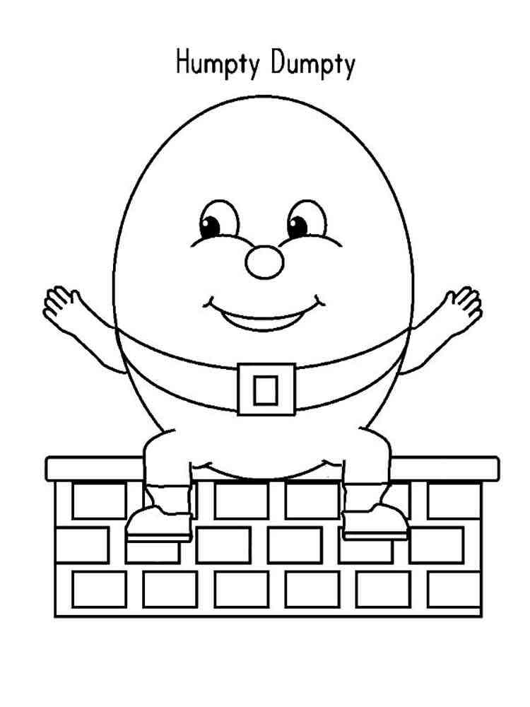 Humpty Dumpty 10 coloring page