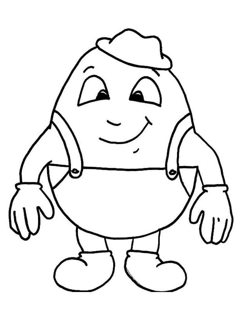 Happy Humpty Dumpty coloring page