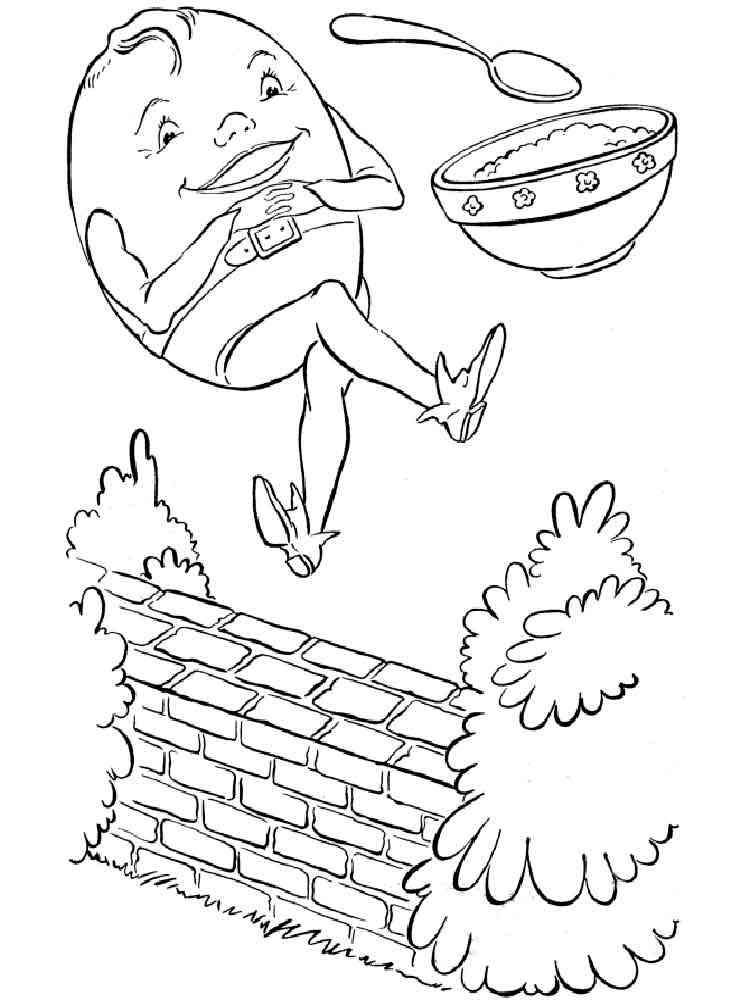 Humpty Dumpty 3 coloring page