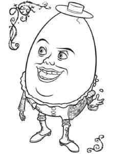 Simple Humpty Dumpty coloring page