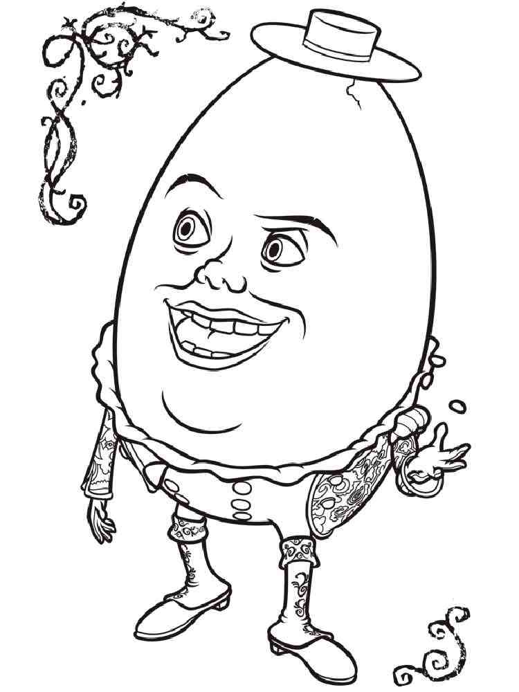 Humpty Dumpty 4 coloring page