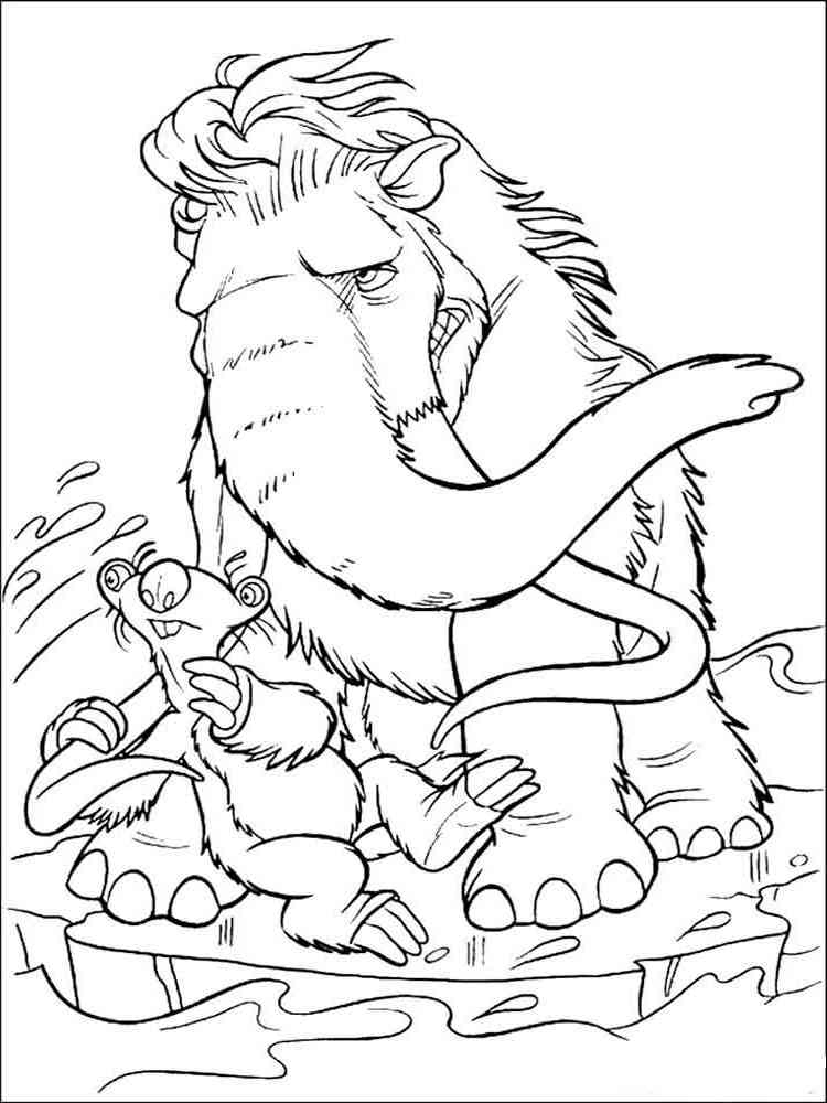 Ice Age 12 coloring page