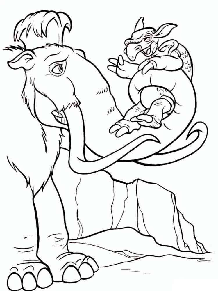 Ice Age 15 coloring page