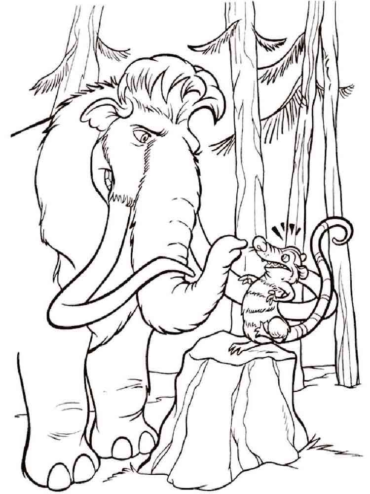 Ice Age 16 coloring page
