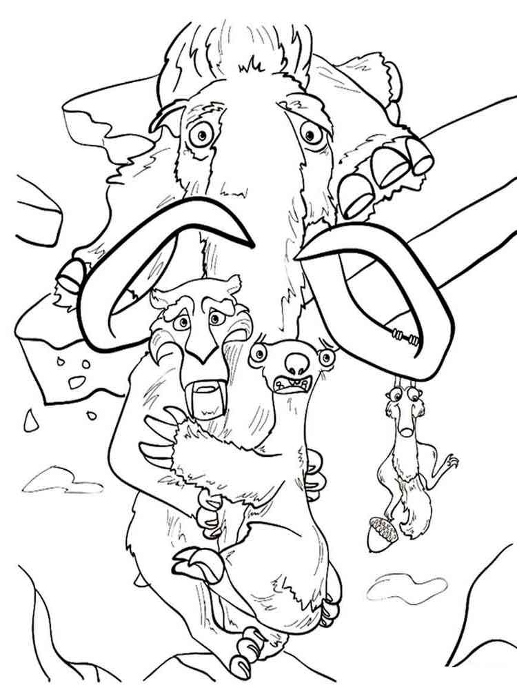 Ice Age 31 coloring page