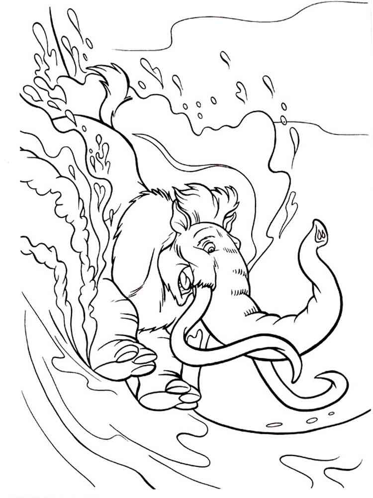Ice Age 5 coloring page