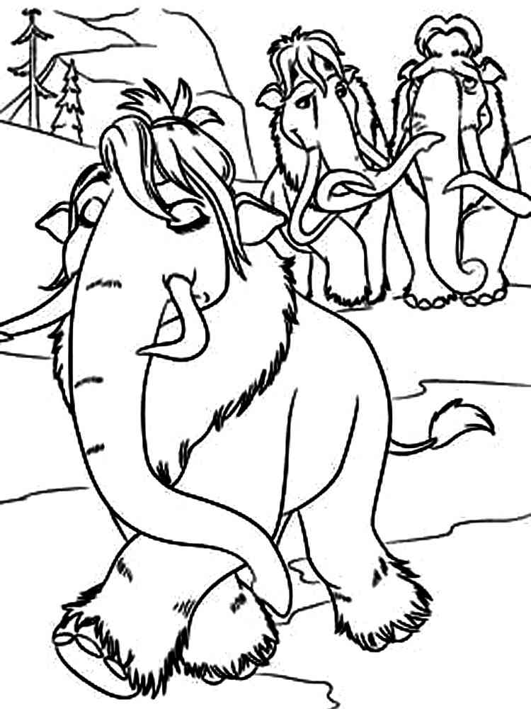 Ice Age 6 coloring page