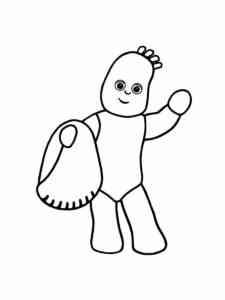Iggle Piggle from In The Night Garden coloring page