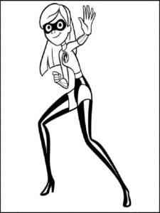 Violet from Incredibles coloring page