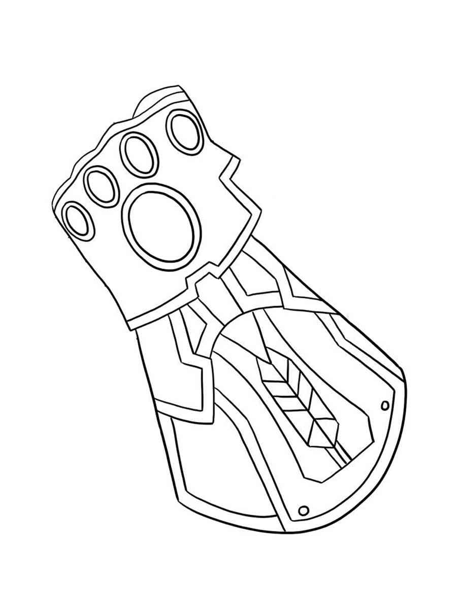 Infinity Gauntlet 2 coloring page