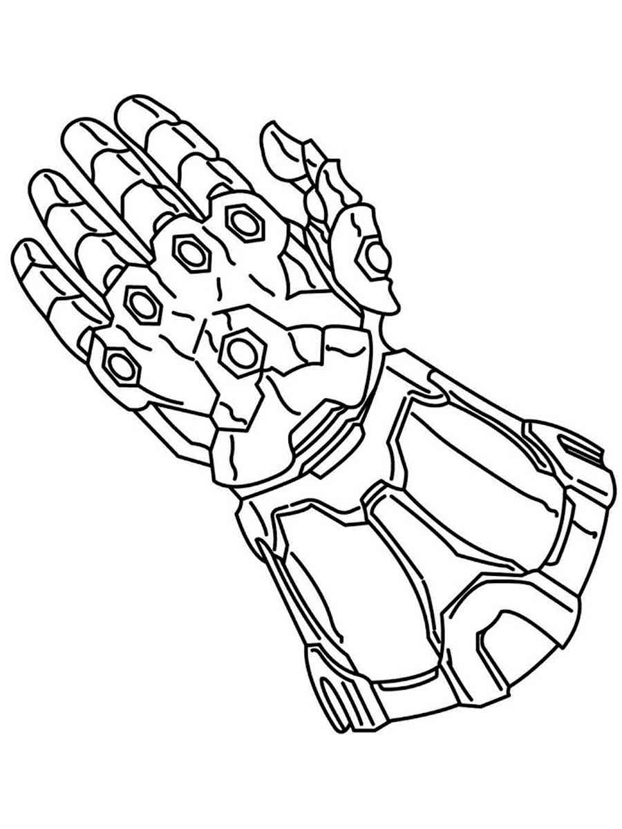 Infinity Gauntlet 4 coloring page