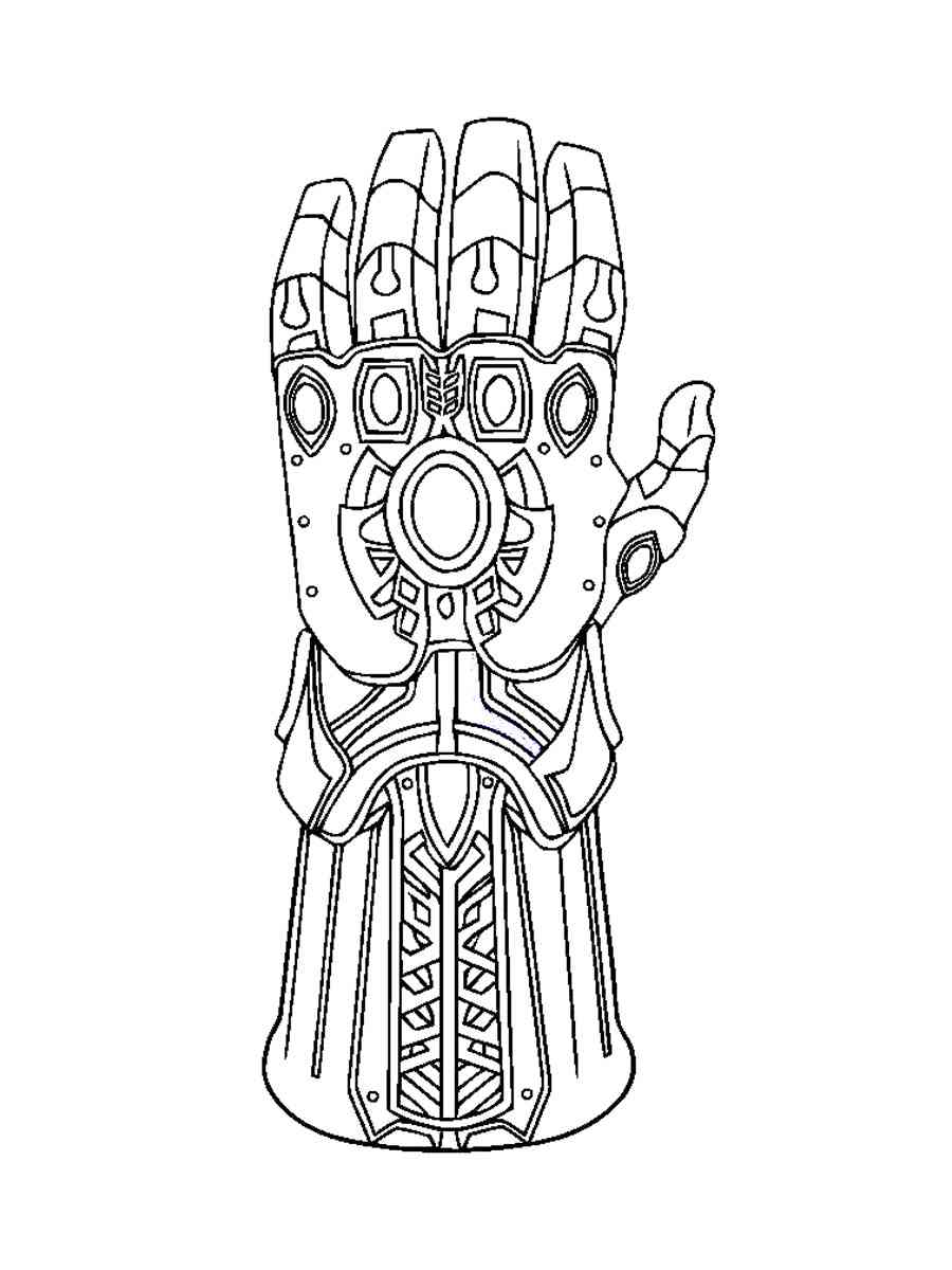 Infinity Gauntlet 5 coloring page