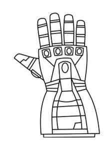 Infinity Gauntlet 7 coloring page