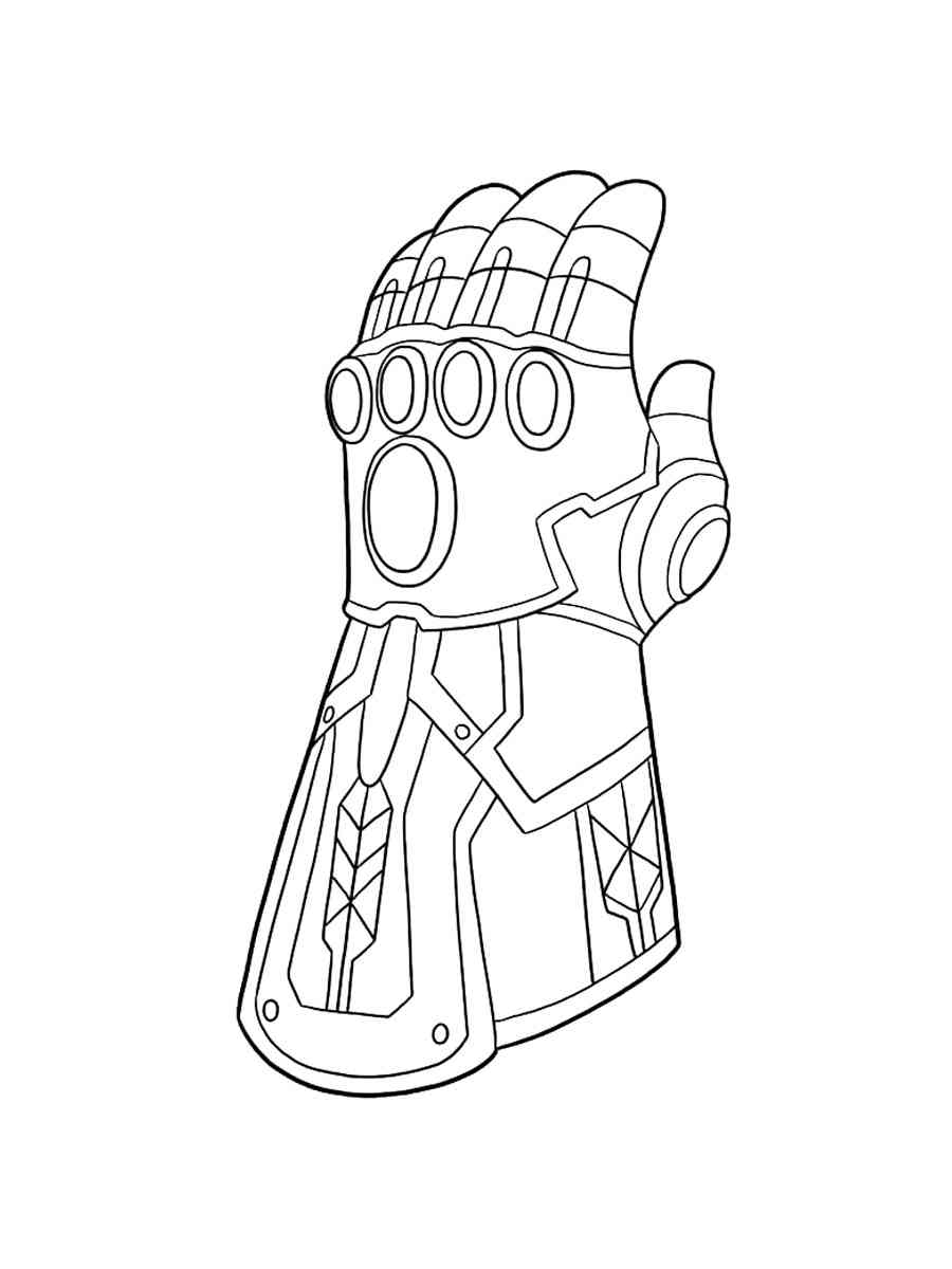 Infinity Gauntlet 8 coloring page