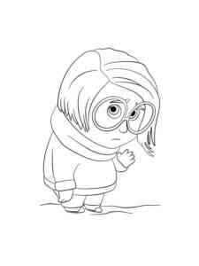 Sadness from Inside Out coloring page