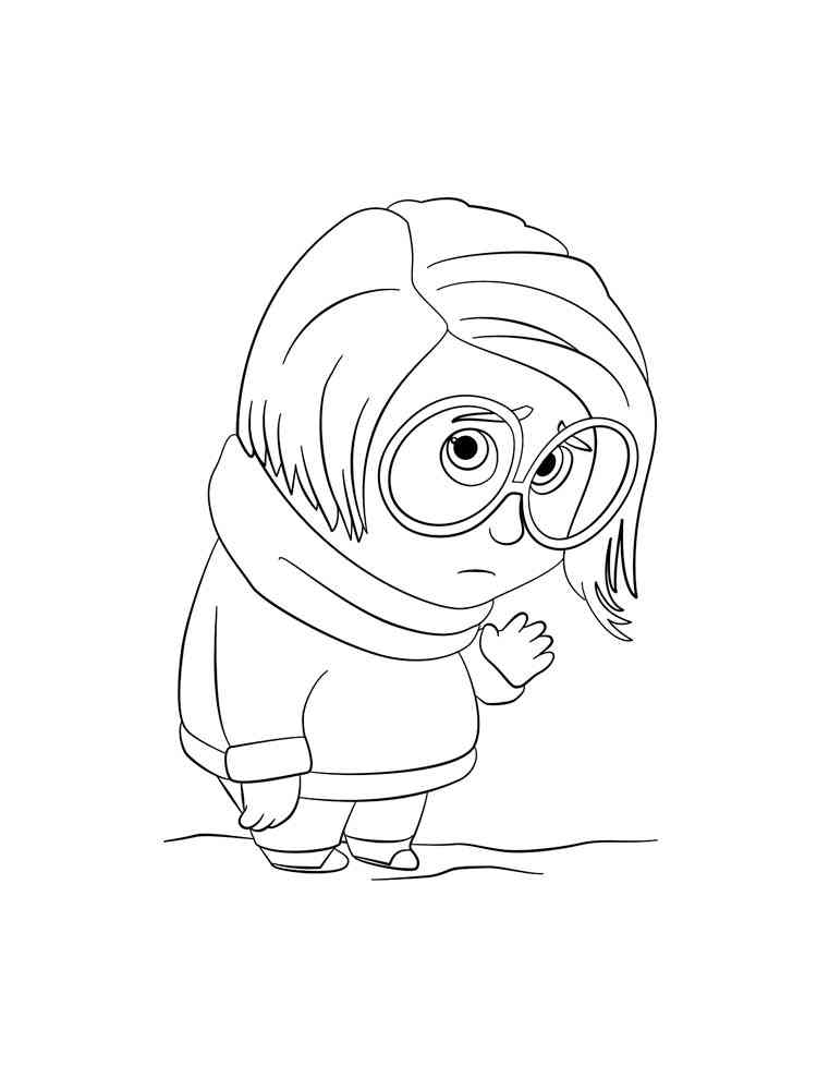 Inside Out 2 coloring page