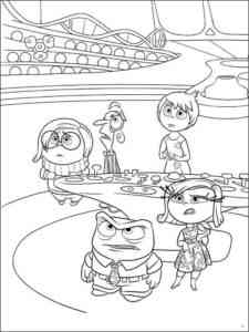 Cartoon Inside Out coloring page