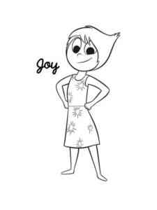 Joy character from Inside Out coloring page
