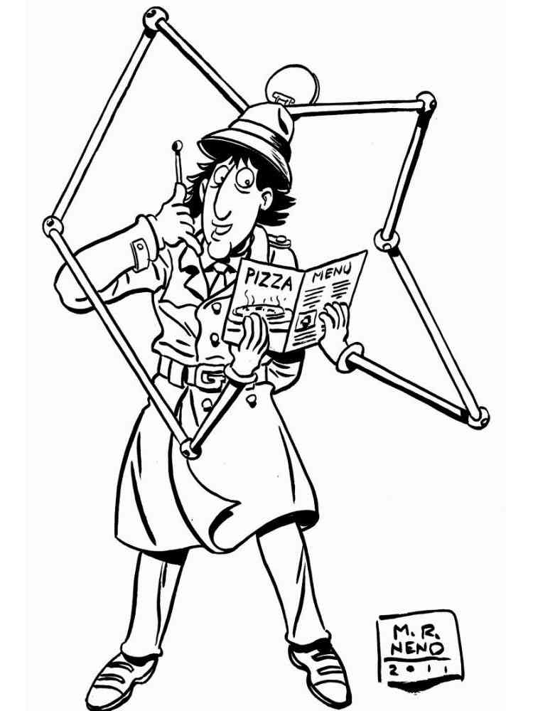 Inspector Gadget 10 coloring page