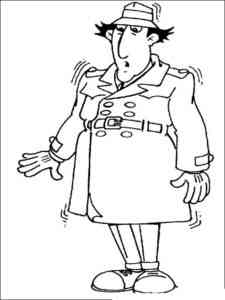Funny Inspector Gadget coloring page