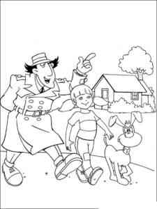 Gadget, Penny and Brain coloring page