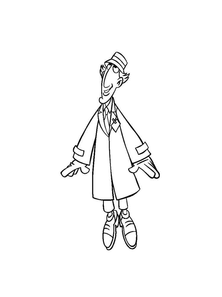 Inspector Gadget 4 coloring page
