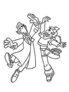 Gadget and Penny coloring page