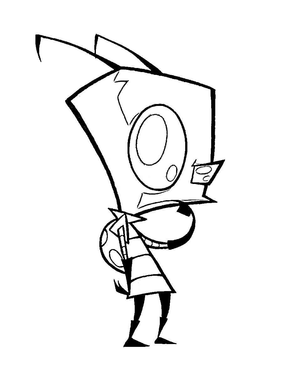 Invader Zim 1 coloring page