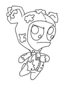 Invader Zim 11 coloring page
