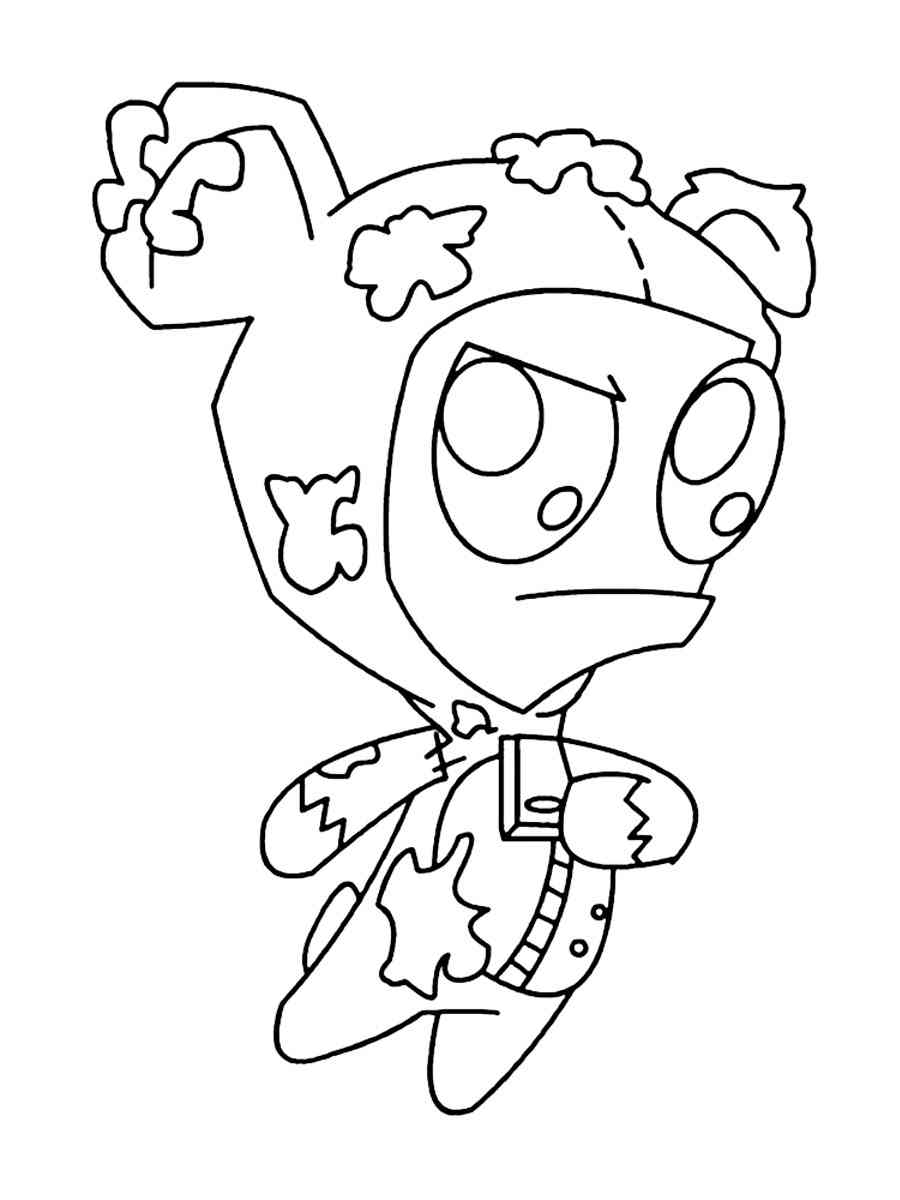 Invader Zim 11 coloring page