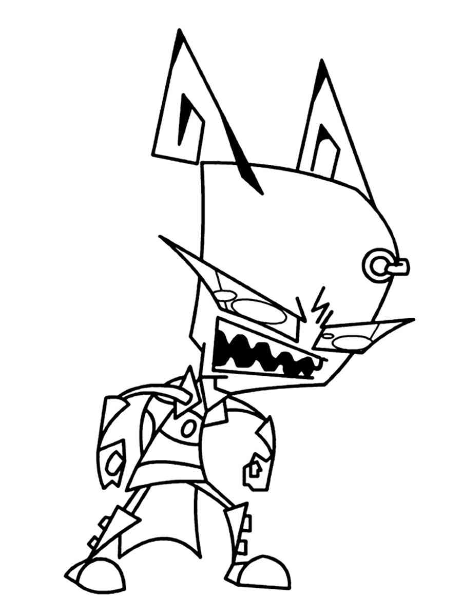 Invader Zim 12 coloring page