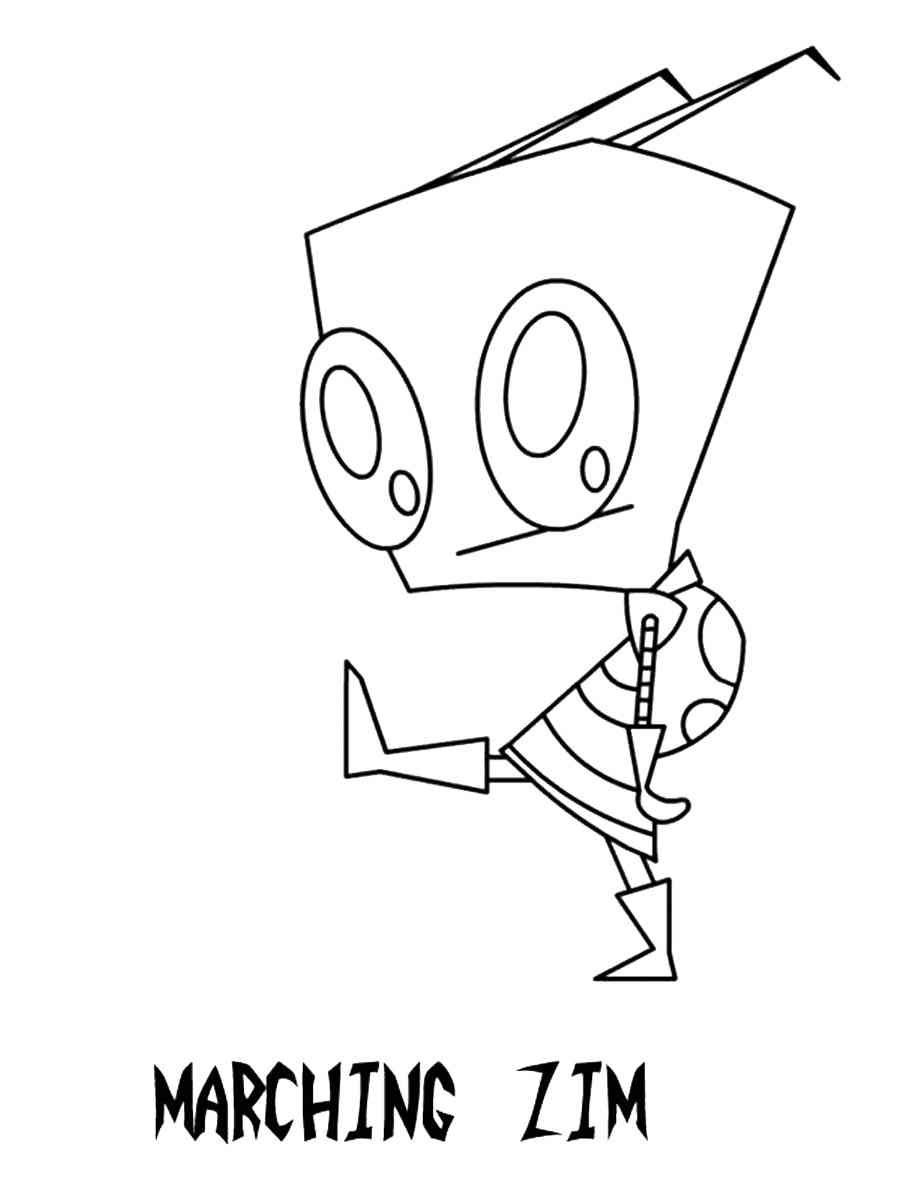 Invader Zim 14 coloring page