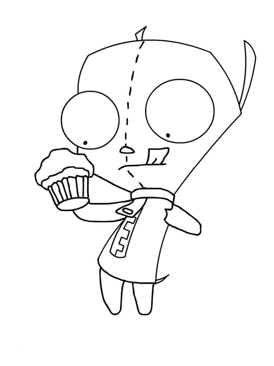 Invader Zim 3 coloring page