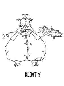 Bloaty from Invader Zim coloring page