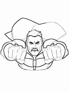 Flying Omni-man coloring page