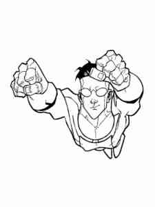Flying Mark Grayson coloring page