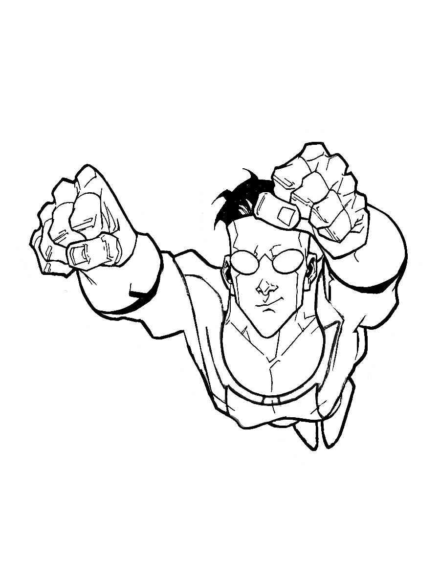 Invincible 7 coloring page