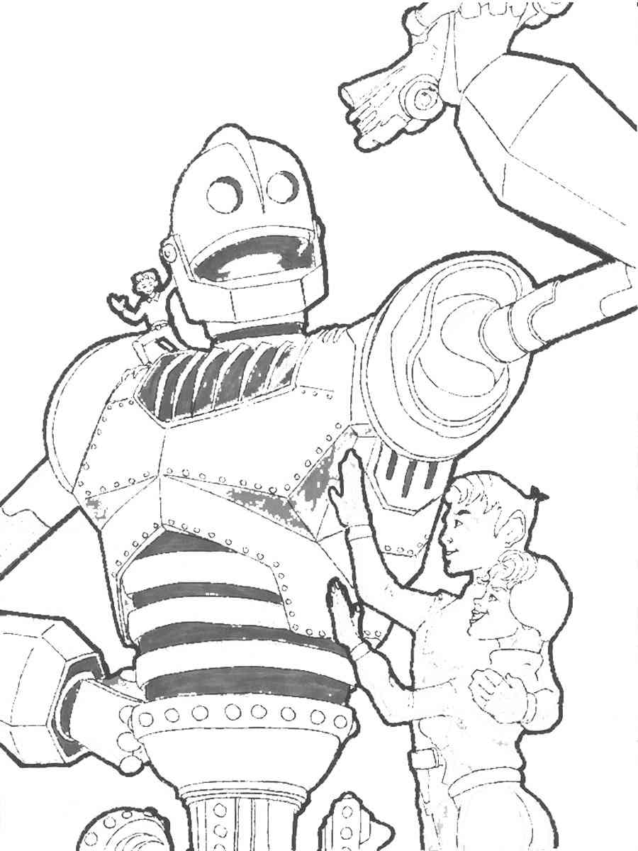 Iron Giant and Hogarth Hughes coloring page