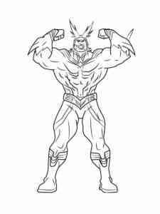 Strong All Might coloring page