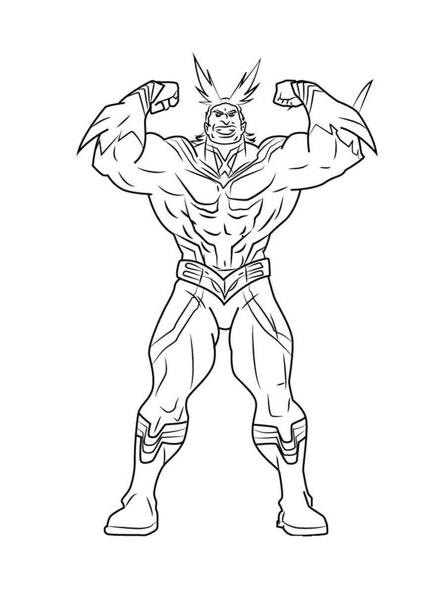 All Might 5 coloring page