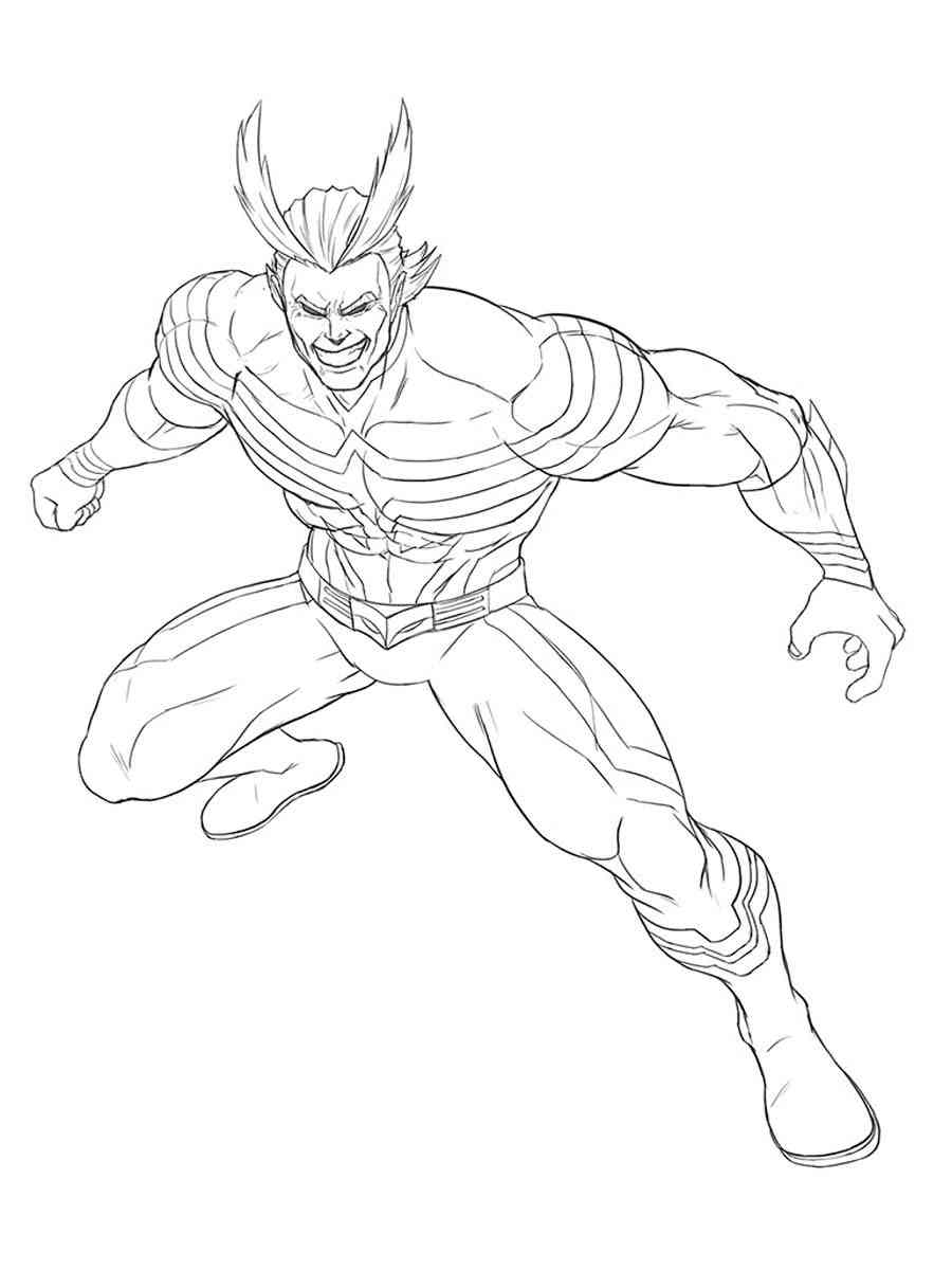 All Might 6 coloring page