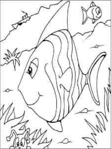 Cartoon Angelfish coloring page